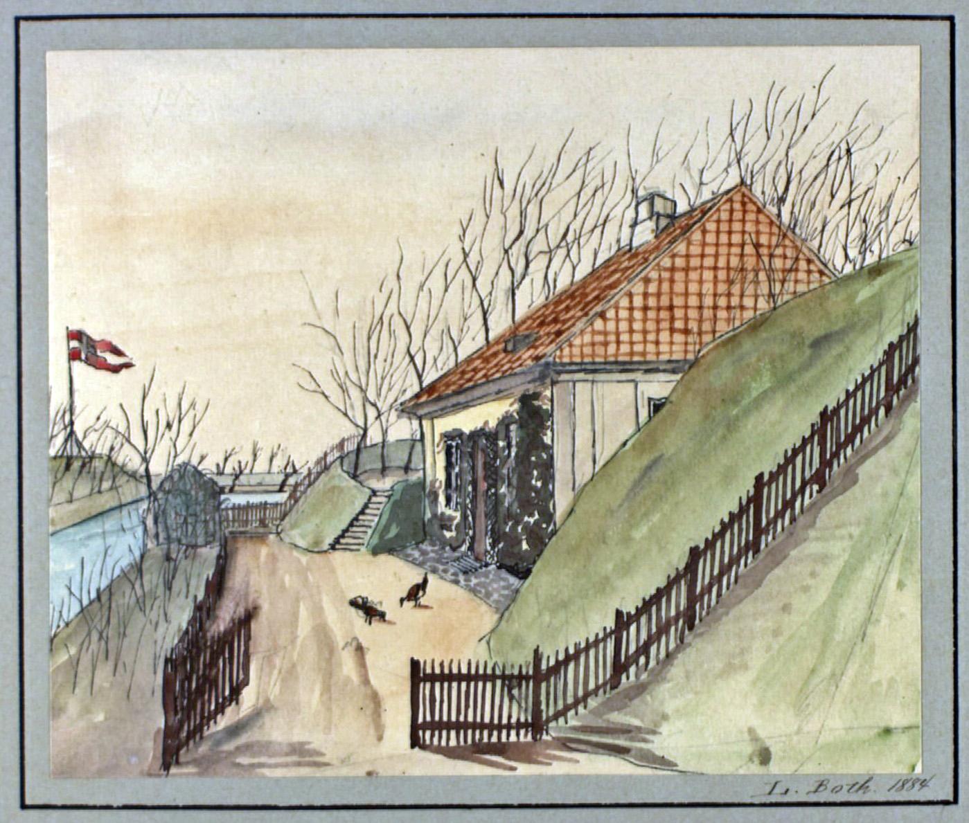Pilebergvagten på Langelinie, 1884